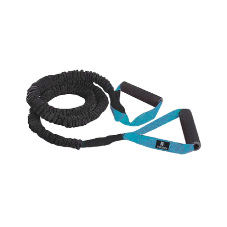 Gymnastikgummi TOORX Elastic med handtag, medium, blå
