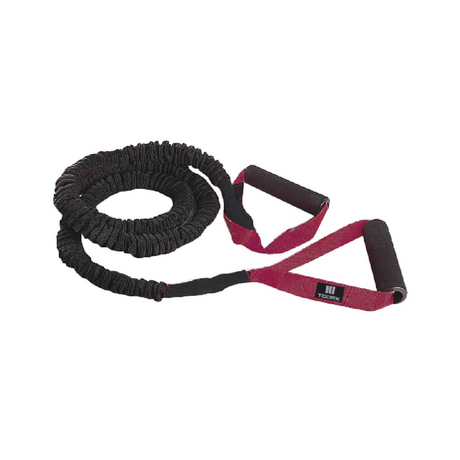 Gymnastikgummi TOORX Elastic med handtag, stark, röd