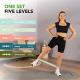 TUNTURI Mini Resistance Band Set, 5 st