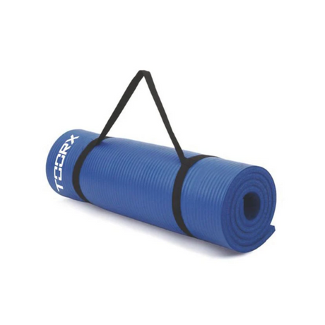 Gymnastikmåtte TOORX Fitnessmåtte med håndtag, blå