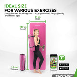 Gymnastikmatta TUNTURI Fitnessmat NBR, rosa