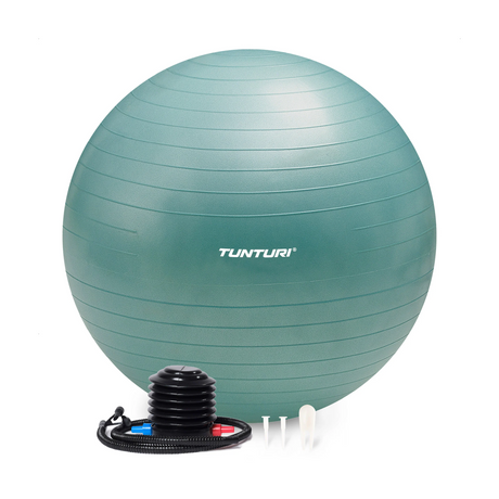 Gymnastikboll TUNTURI Gymball 75cm, Anti-Burst, Petrol
