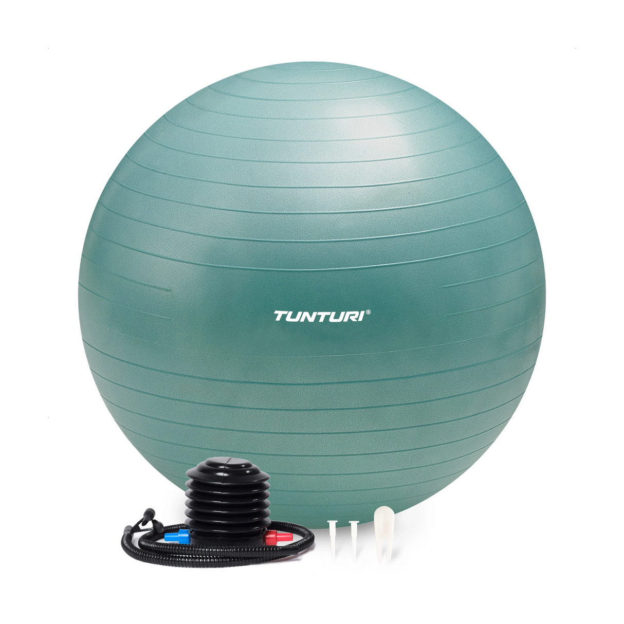 Träningsboll TUNTURI Gymball 75cm, Anti-Burst, Petrol
