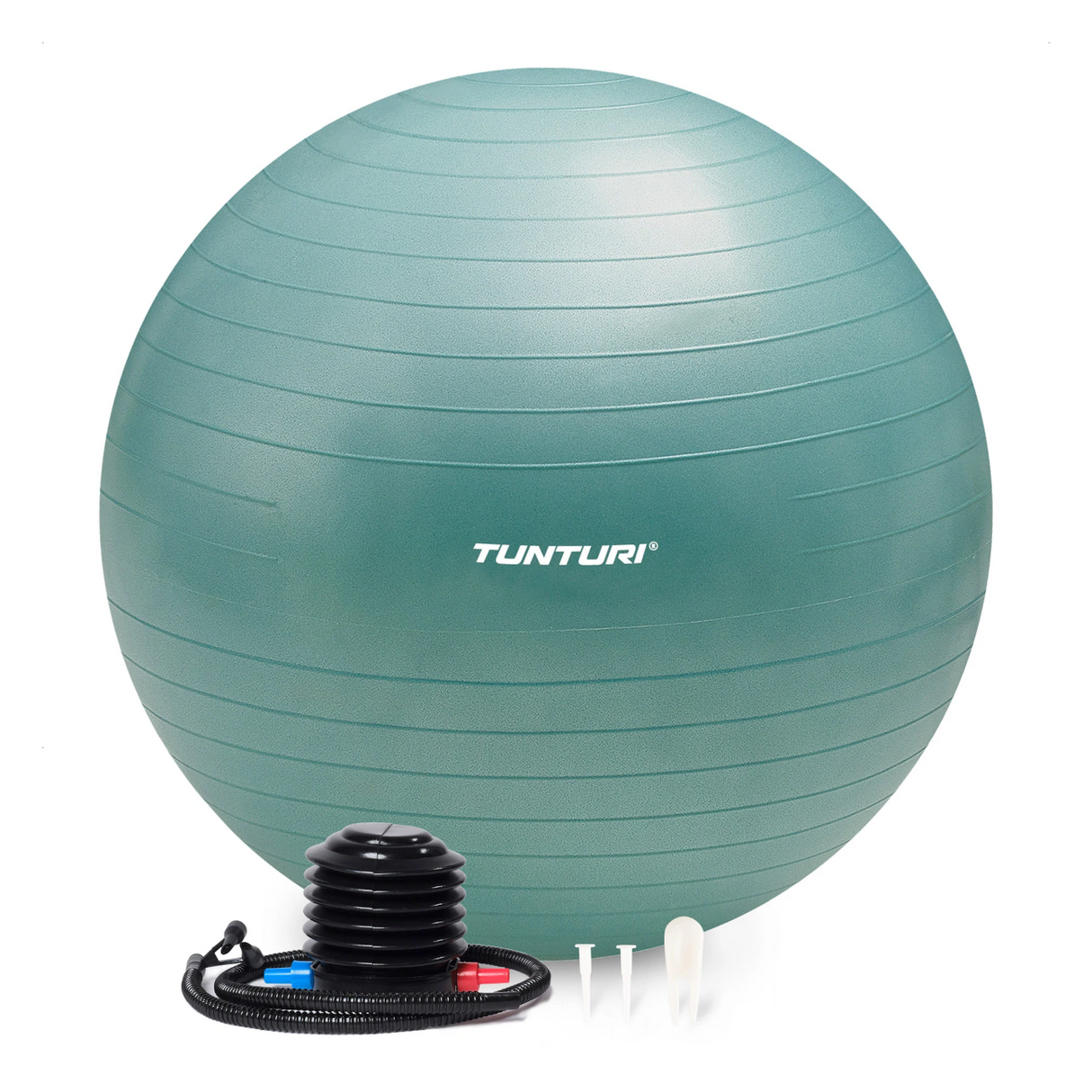Träningsboll TUNTURI Gymball 55cm, Anti-Burst, Petrol